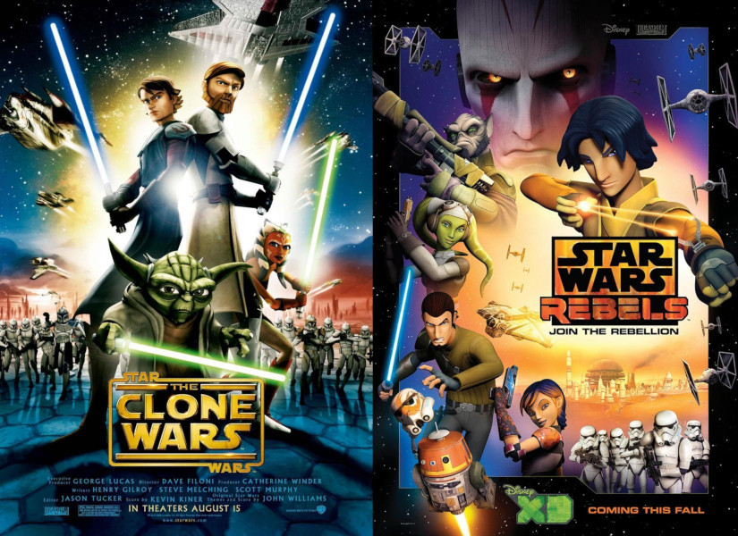 Carteles de las dos series