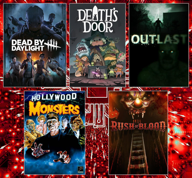 Montaje con las portadas de los 5 videojuegos de los que se habla en el artículo