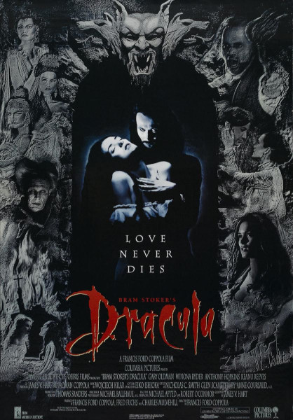 Cartel de la película Drácula, de Bram Stoker